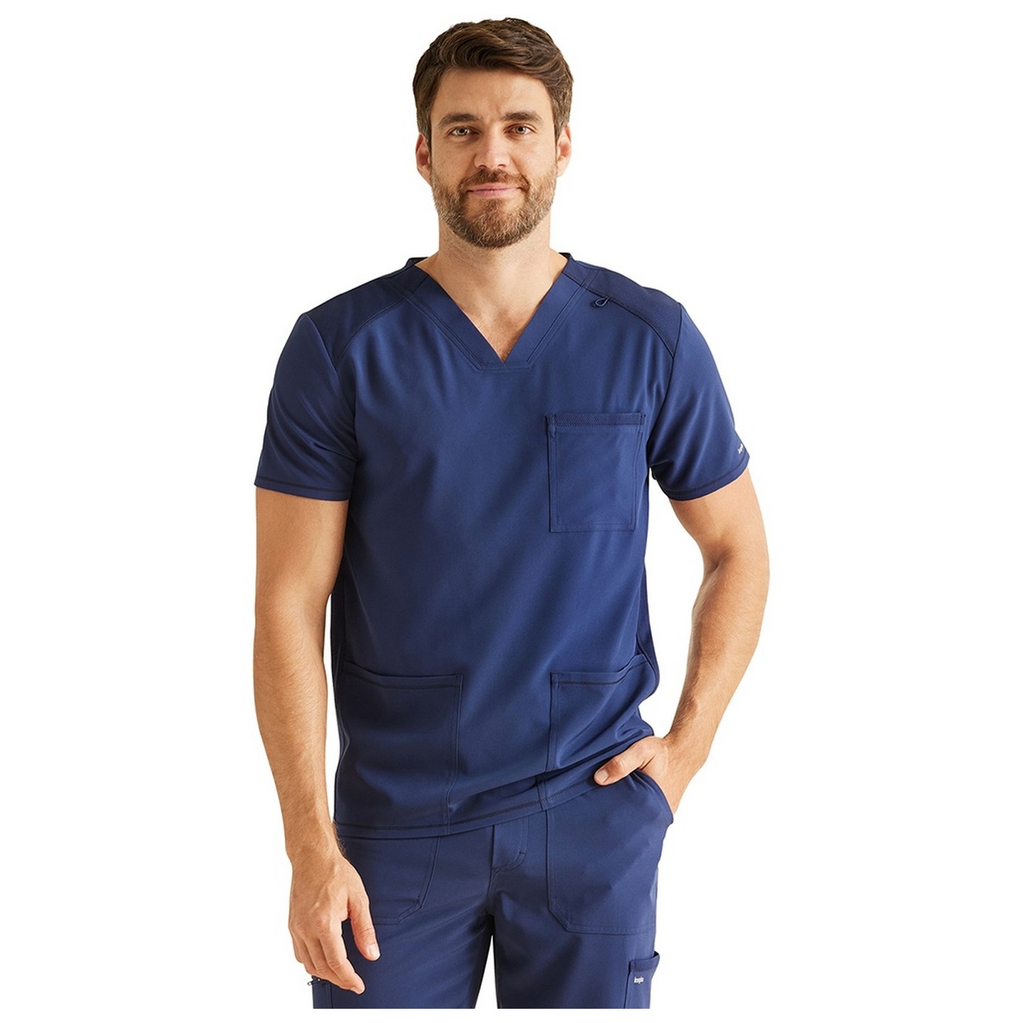 IP603A Inspira Flex Men's 3 Pocket V-Neck Top 