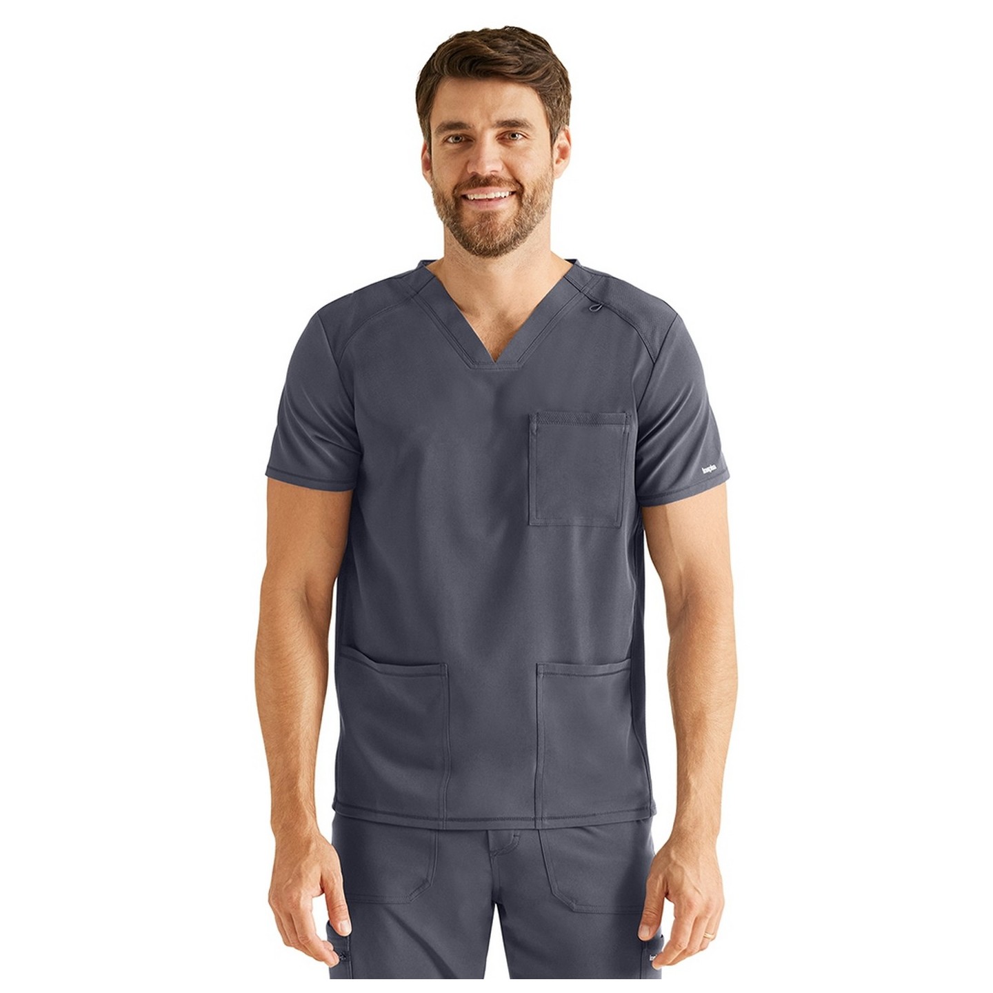 IP603A Inspira Flex Haut à Col en V avec 3 Poches pour Hommes