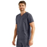 IP603A Inspira Flex Men's 3 Pocket V-Neck Top 