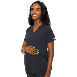 MC628 Touch Performance Adjustable Maternity V-Neck Top by Med Couture
