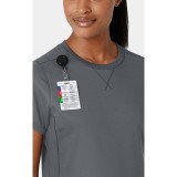 6359 RENEW Crew Neck Flex-n-Reach 2 Pocket Top by WINK