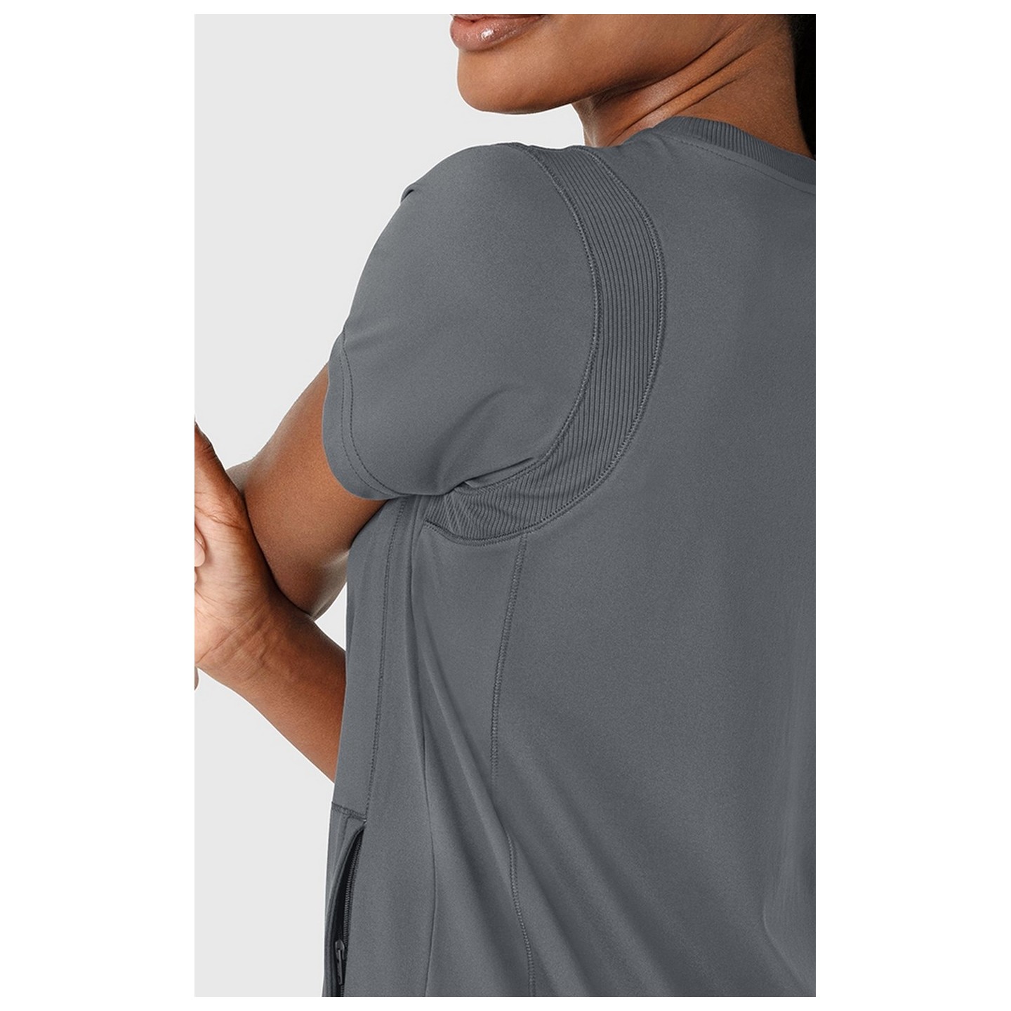 6359 RENEW Crew Neck Flex-n-Reach 2 Pocket Top by WINK