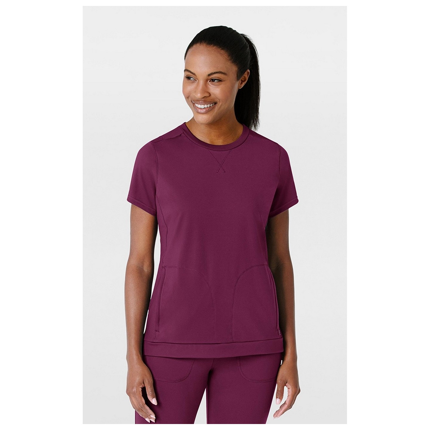 6359 RENEW Crew Neck Flex-n-Reach 2 Pocket Top by WINK