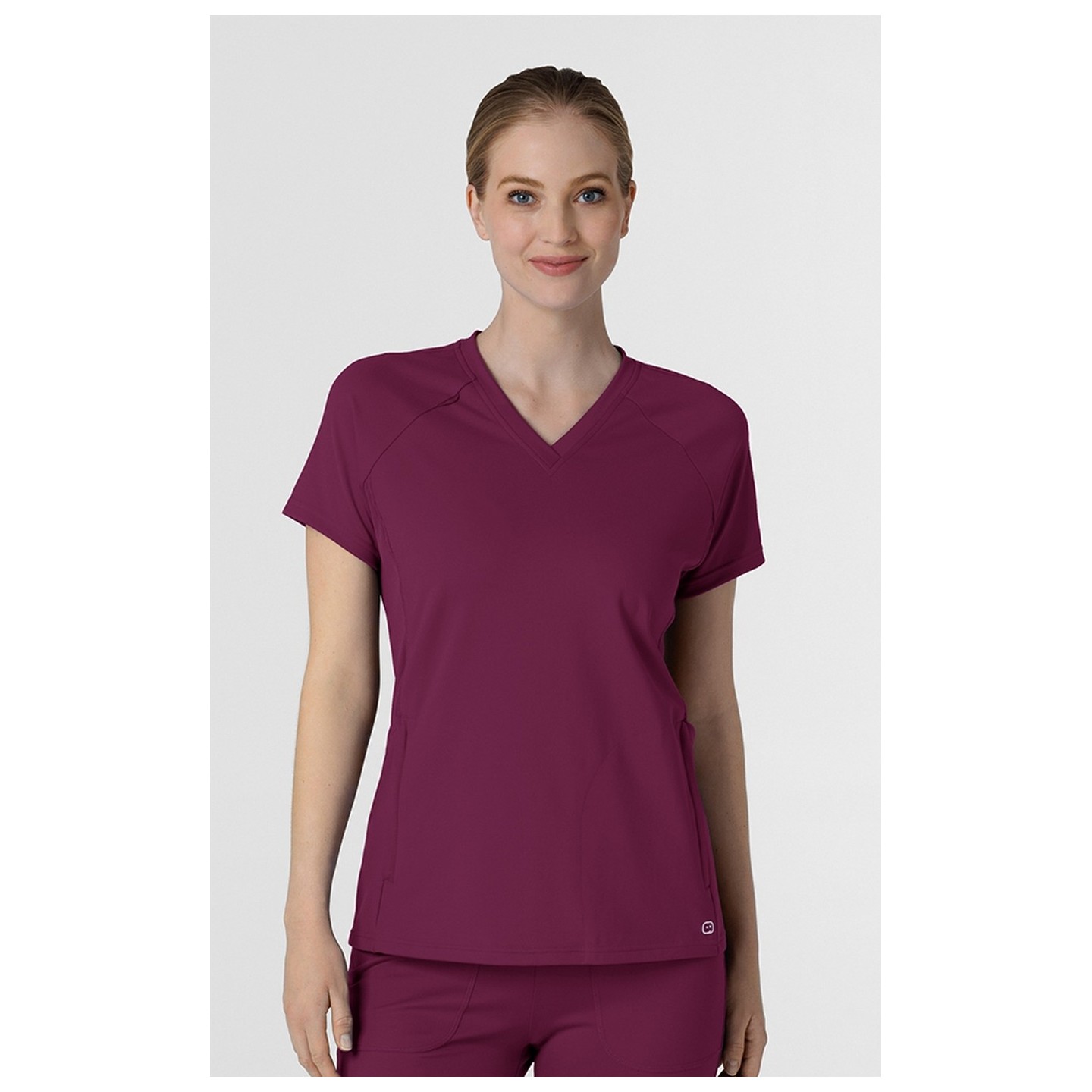 6259 RENEW Knit Flex-n-Reach V-Neck Raglan Top by WINK