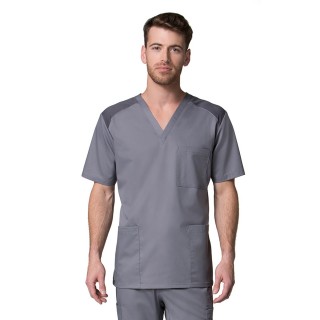 [EON] 5308 EON Active - Men's Mesh Panel 3-Pocket V-Neck Top