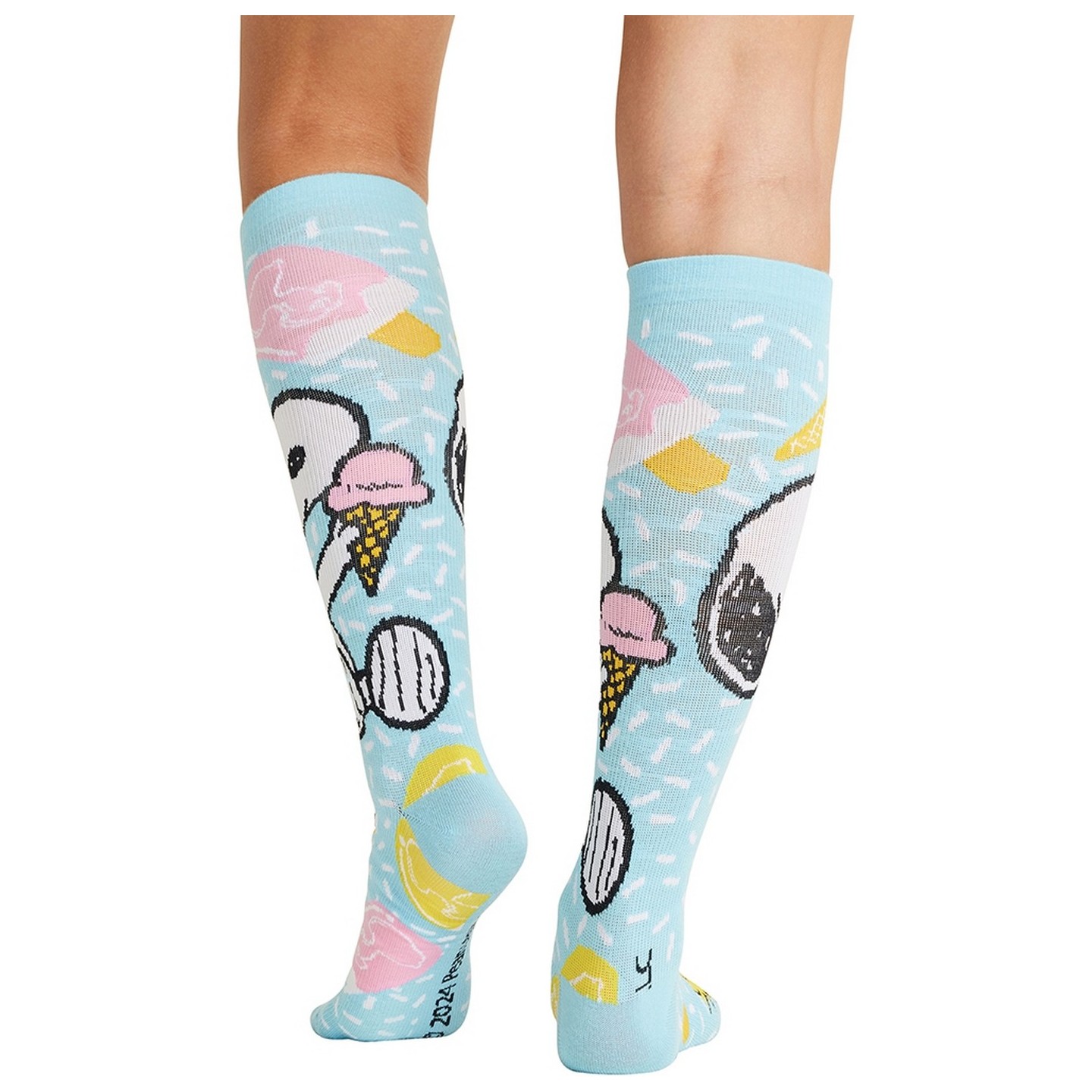 Tooniforms Print Support Graduated Compression Socks - Ice Cream Dream