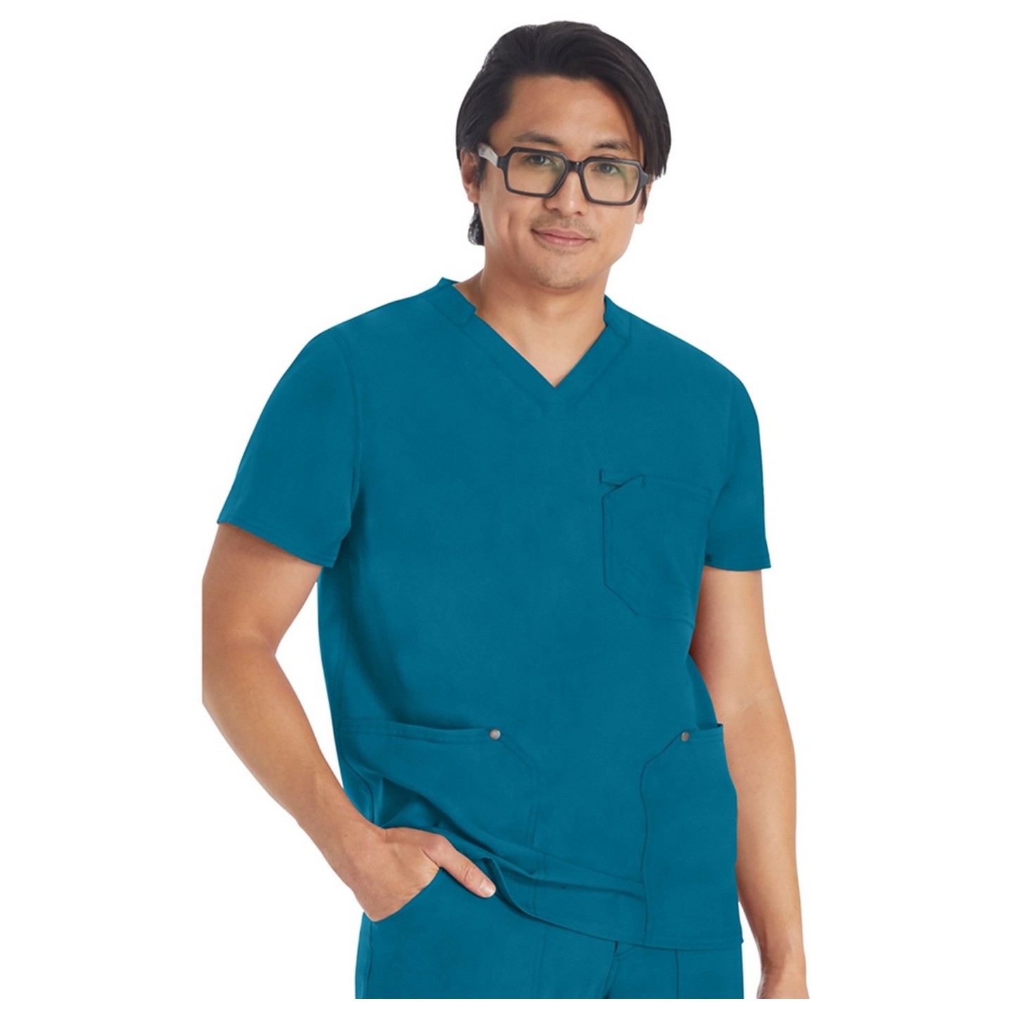 DK677 EDS NXT Haut d'Hommes à Col en V avec 3 Poches par Dickies