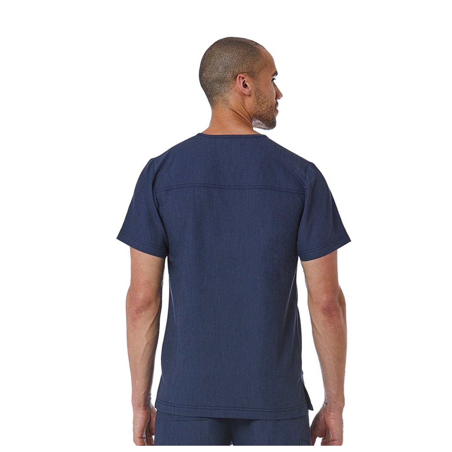 5901 Matrix Pro Men's Contrast Piping V-neck Top