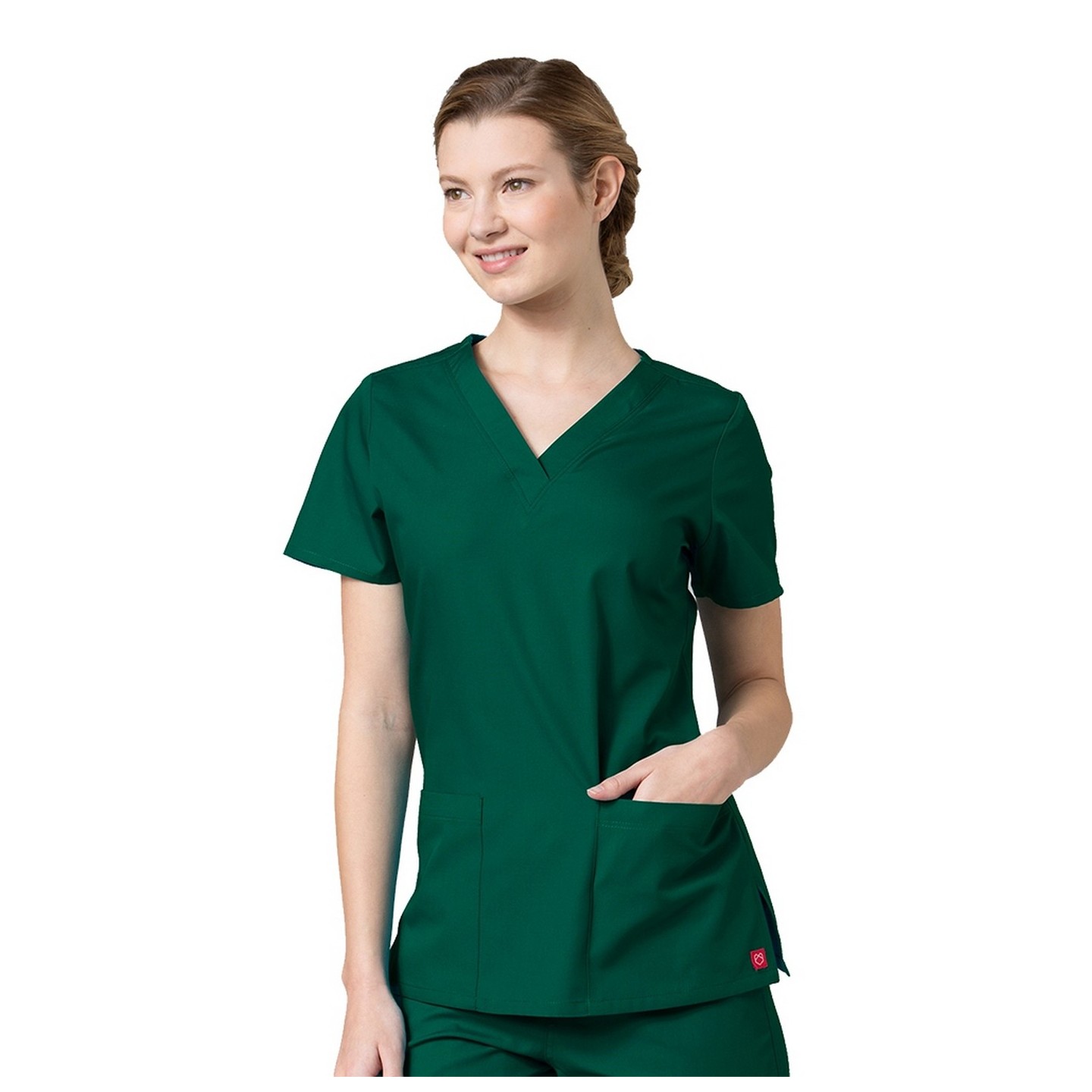 1716 RED PANDA - V-Neck Two Pocket Top