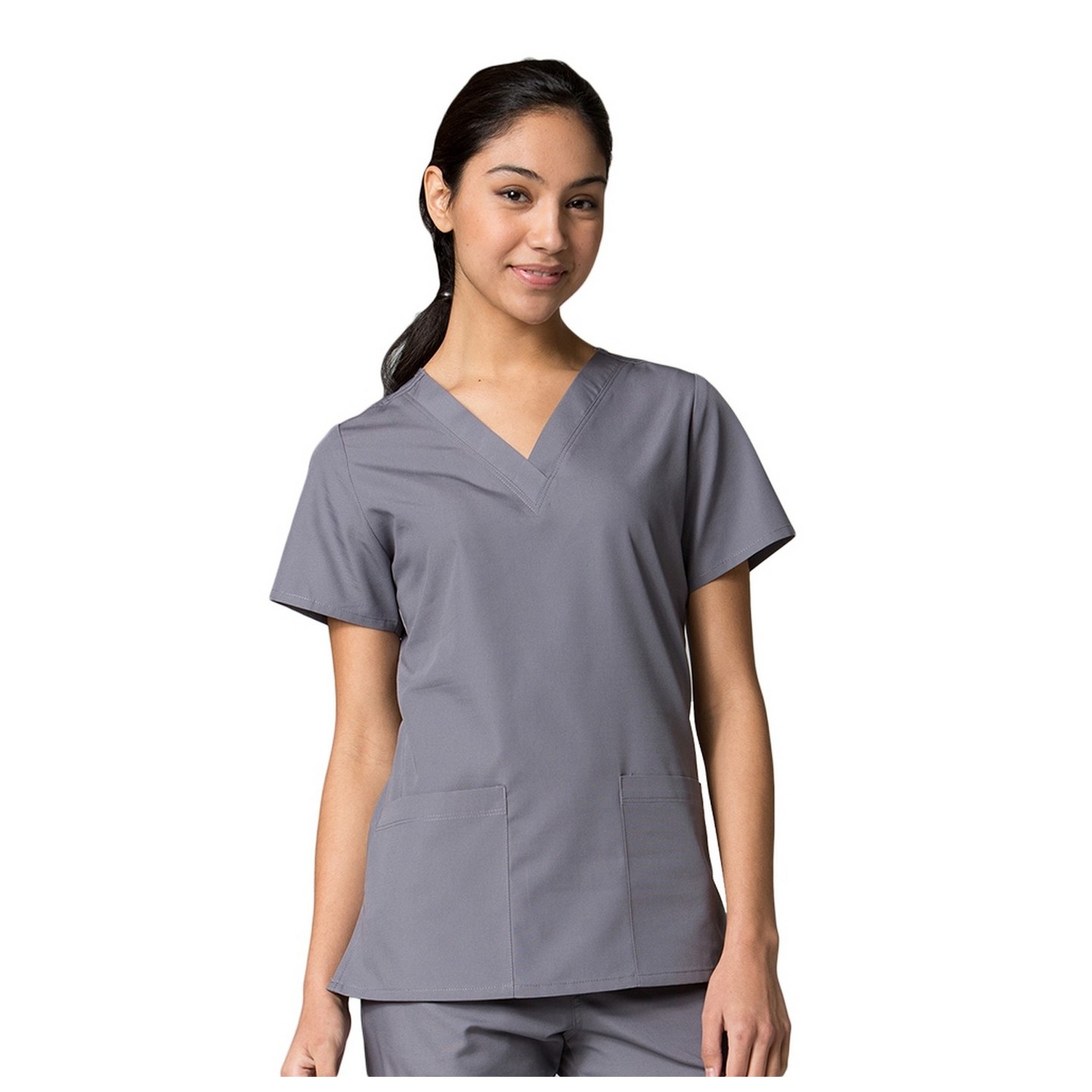 RED PANDA 1716 - Haut v-cou avec deux poches