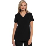 MC702 Amp 3 Pocket V-Neck Top with Flex Panels by Med Couture