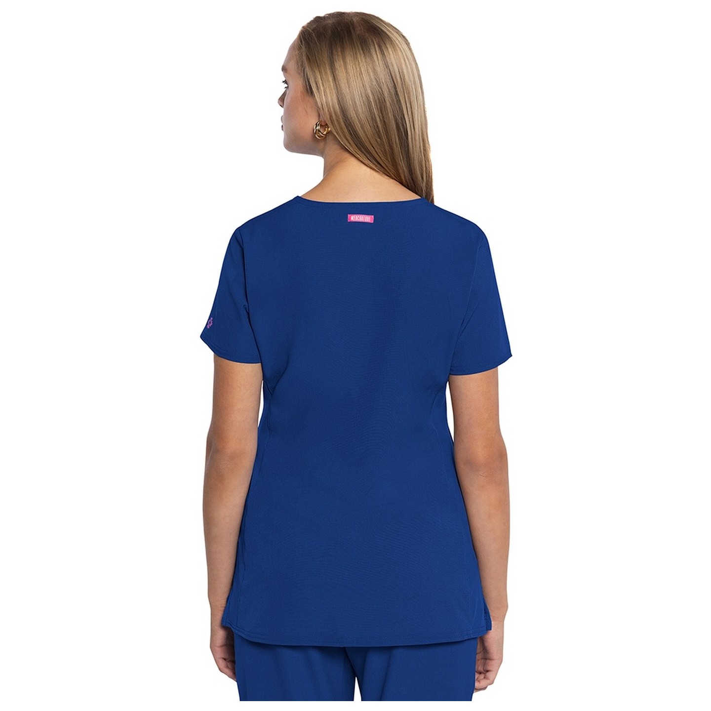 MC702 Amp 3 Pocket V-Neck Top with Flex Panels by Med Couture