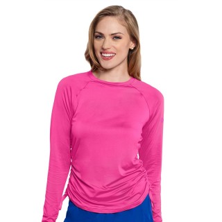 MC700 Amp Ruched Adjustable Length Long Sleeve Underscrub Top by Med Couture