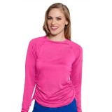 MC700 Amp Ruched Adjustable Length Long Sleeve Underscrub Top by Med Couture