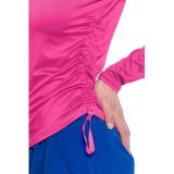 MC700 Amp Ruched Adjustable Length Long Sleeve Underscrub Top by Med Couture