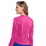 MC700 Amp Ruched Adjustable Length Long Sleeve Underscrub Top by Med Couture