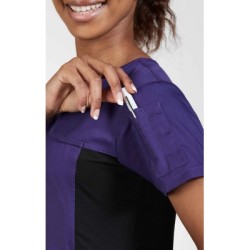 324T Flexi V-Neck Scrub Top by MOBB