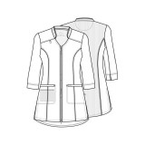 Zip Front Tunic - Cherokee Infinity - Antimicrobial