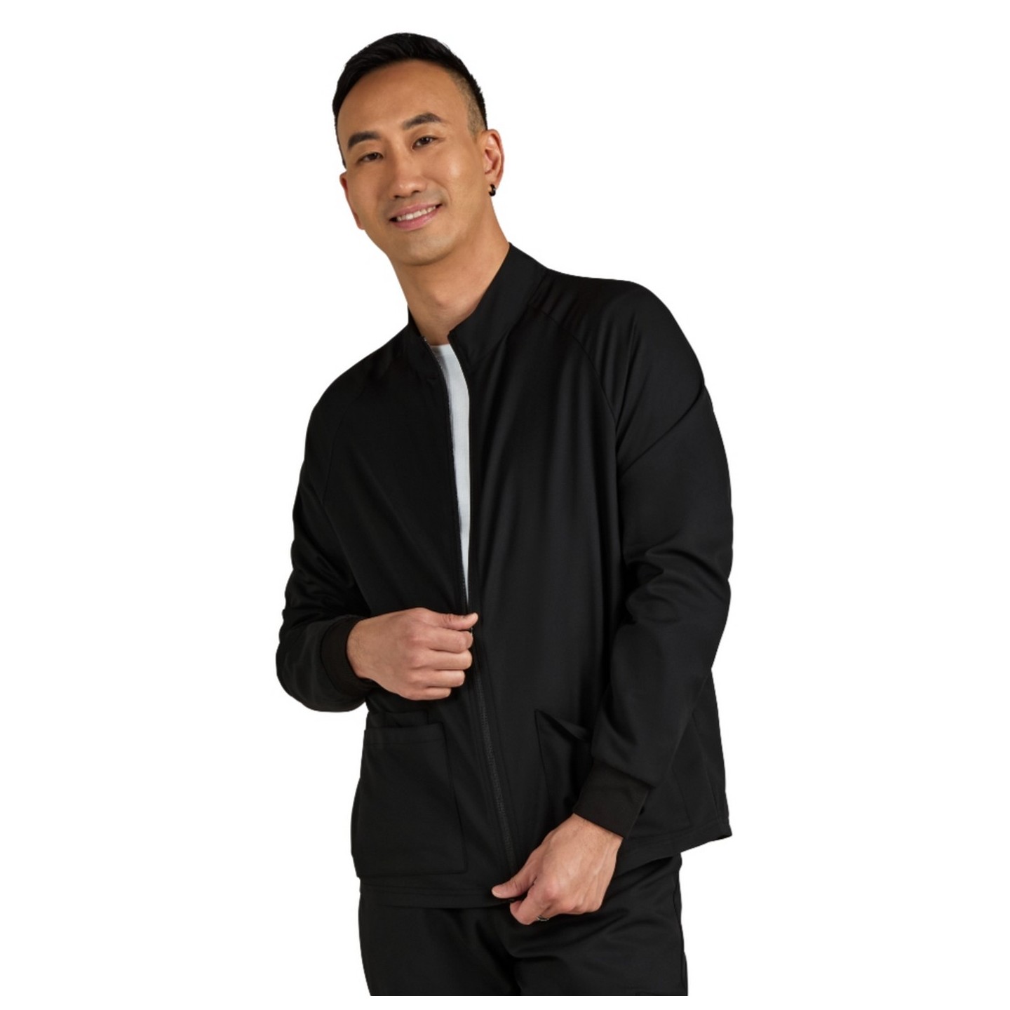 C401 Cureology Men's Alpha Zip Front Warm Up Jacket by koi