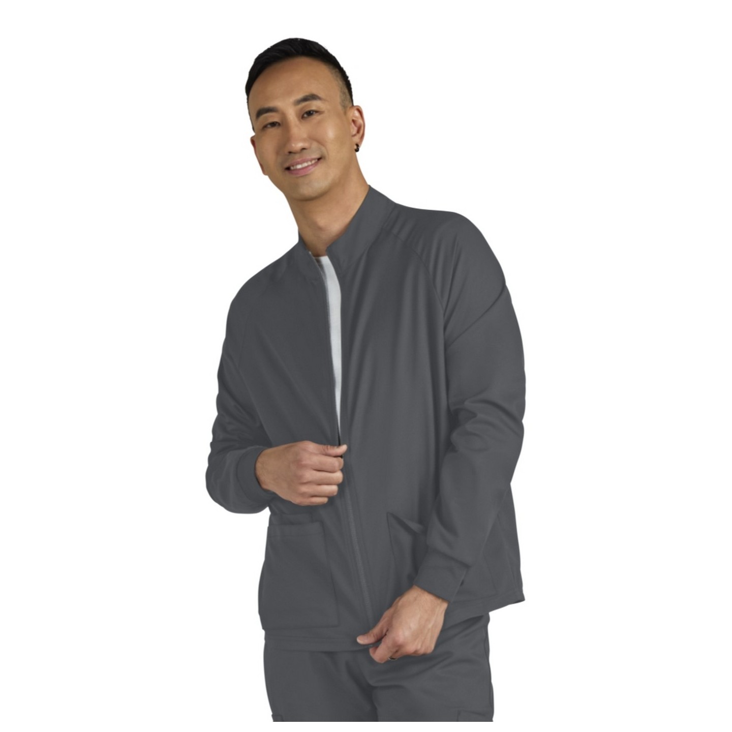 C401 Cureology Men's Alpha Zip Front Warm Up Jacket by koi