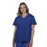 C101 Cureology Cardi Modern 2 Pocket V-Neck Top by koi