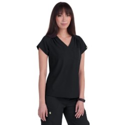 1118 Planet koi Kailani Contemporary Chest Pocket Top