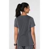 6132 Nova Flex-n-Reach 3 Pocket V-Neck Top by WINK
