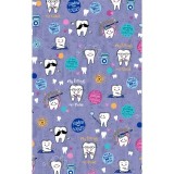 CK651 Modern Classic V-Neck Print top by Cherokee - Dental Affirmations