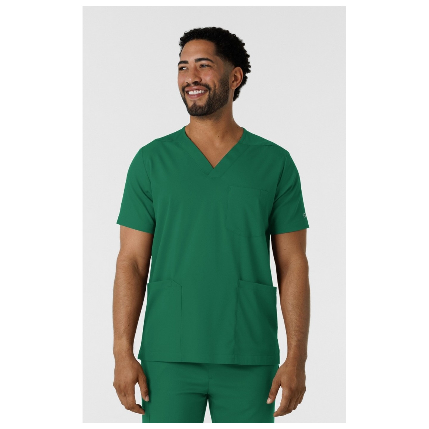 6351 Boundless Men's Multi-Pocket V-Neck Scrub Top by WINK