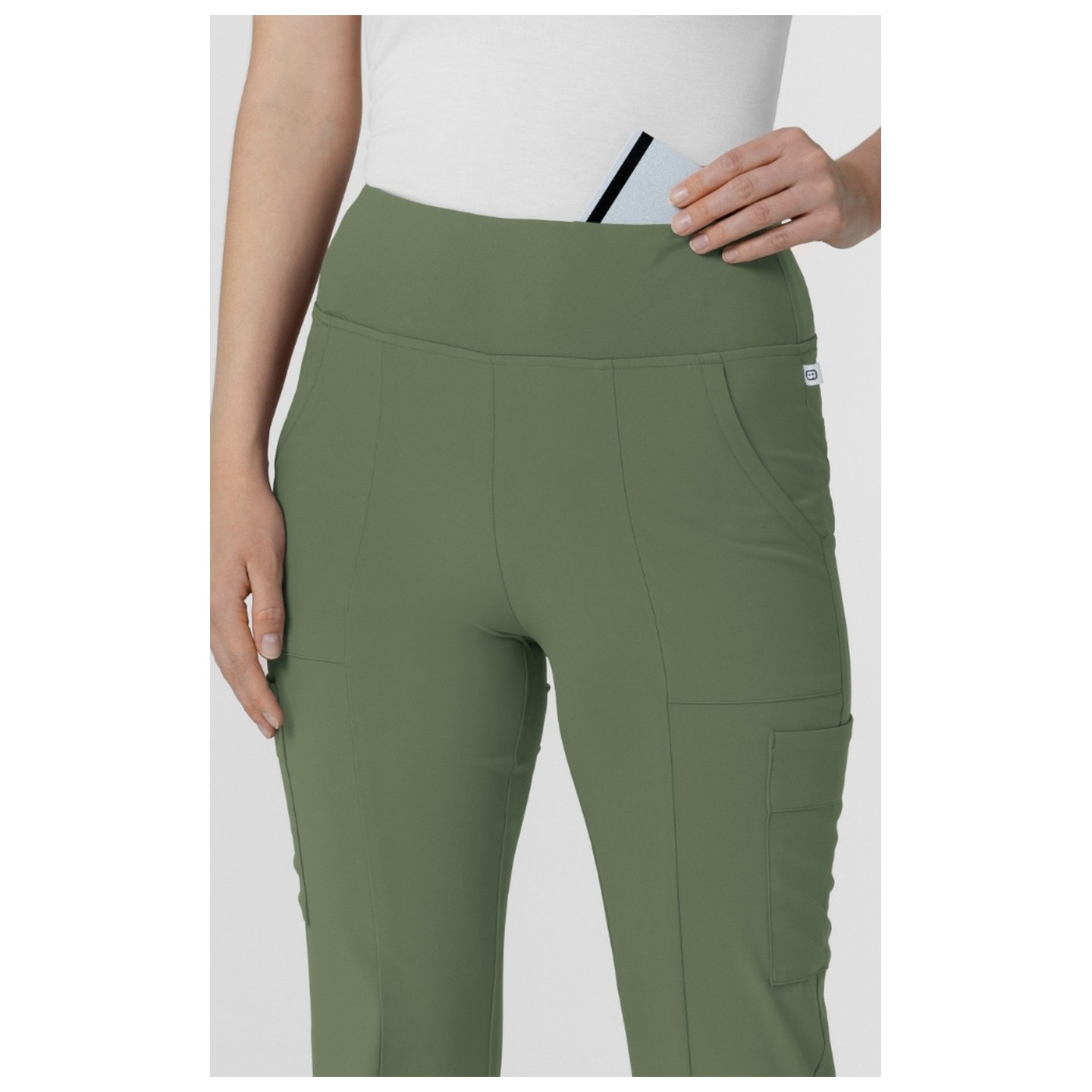 5534 RENEW Women's Flare Leg 7 Pocket Cargo Pant by WINK