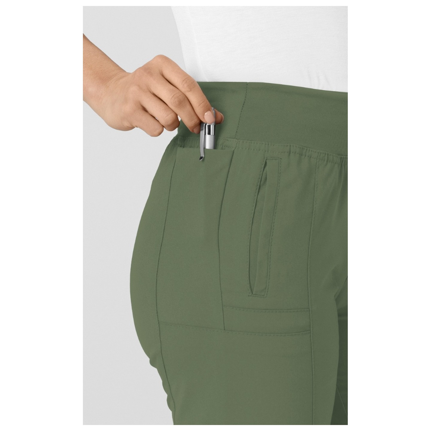 5555P Petite W123 by WonderWink - Comfort Waist Cargo Jogger Scrub Pants