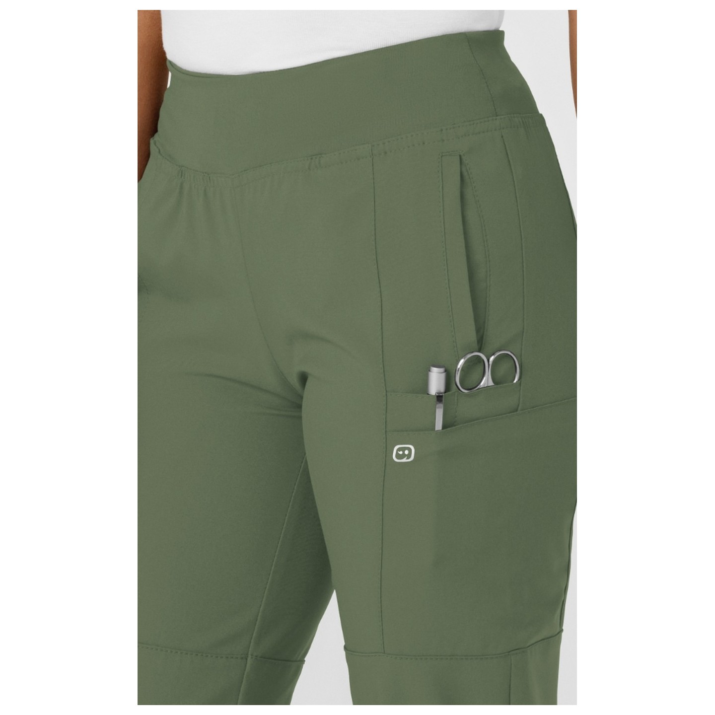 5555T TALL W123 by WonderWink - Comfort Waist Cargo Jogger Scrub Pants