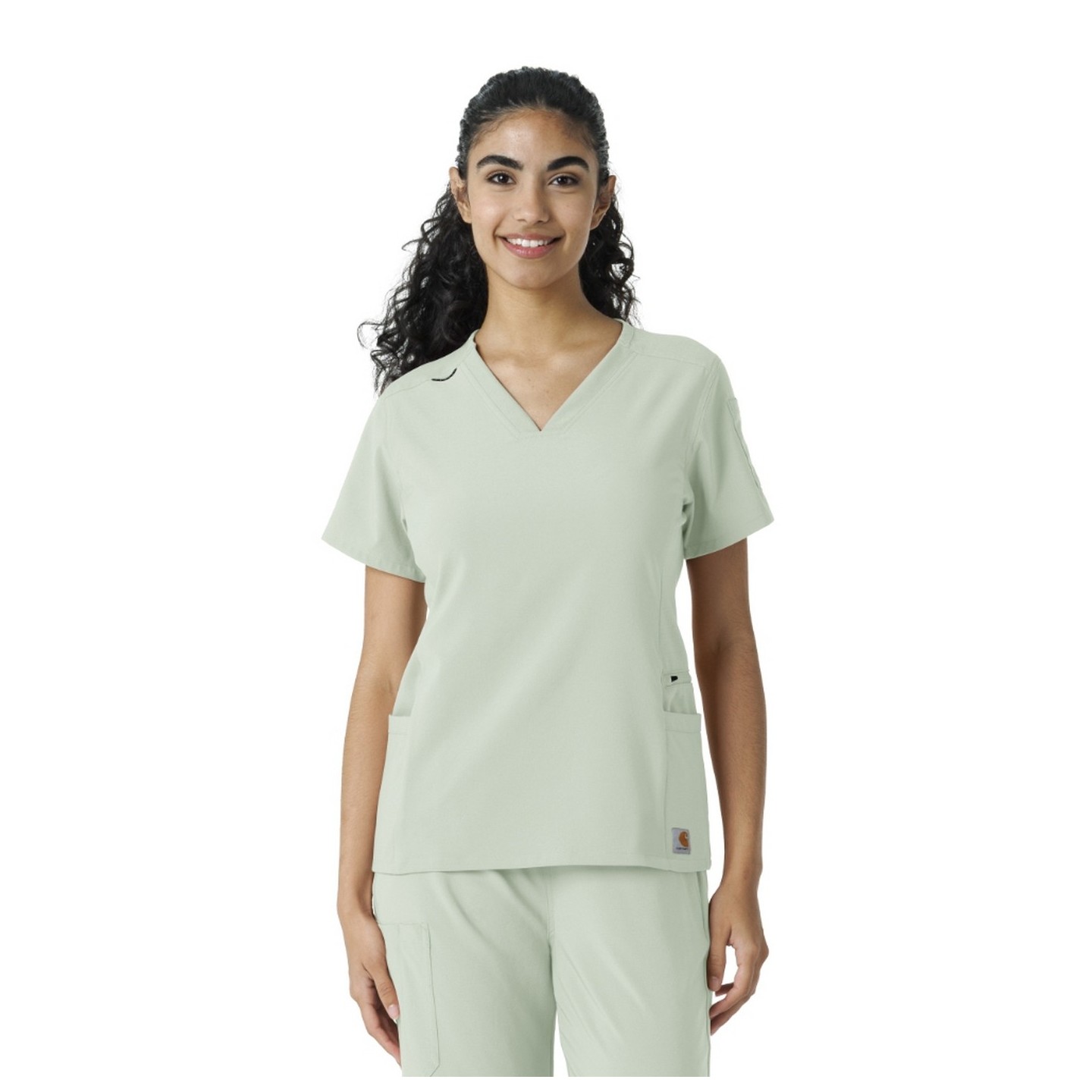 C13310 Carhartt Force Cross-Flex Knit Panel Scrub Top 