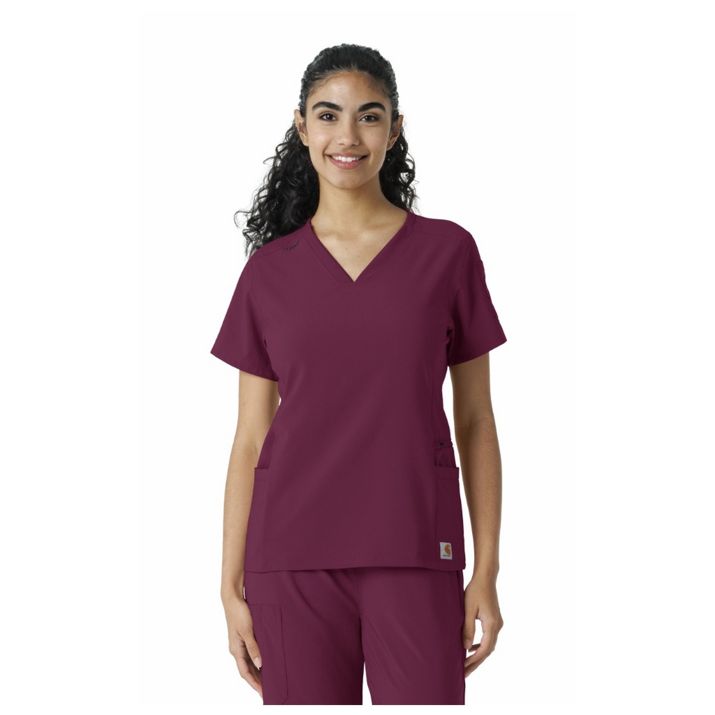 C13310 Carhartt Force Cross-Flex Knit Panel Scrub Top 