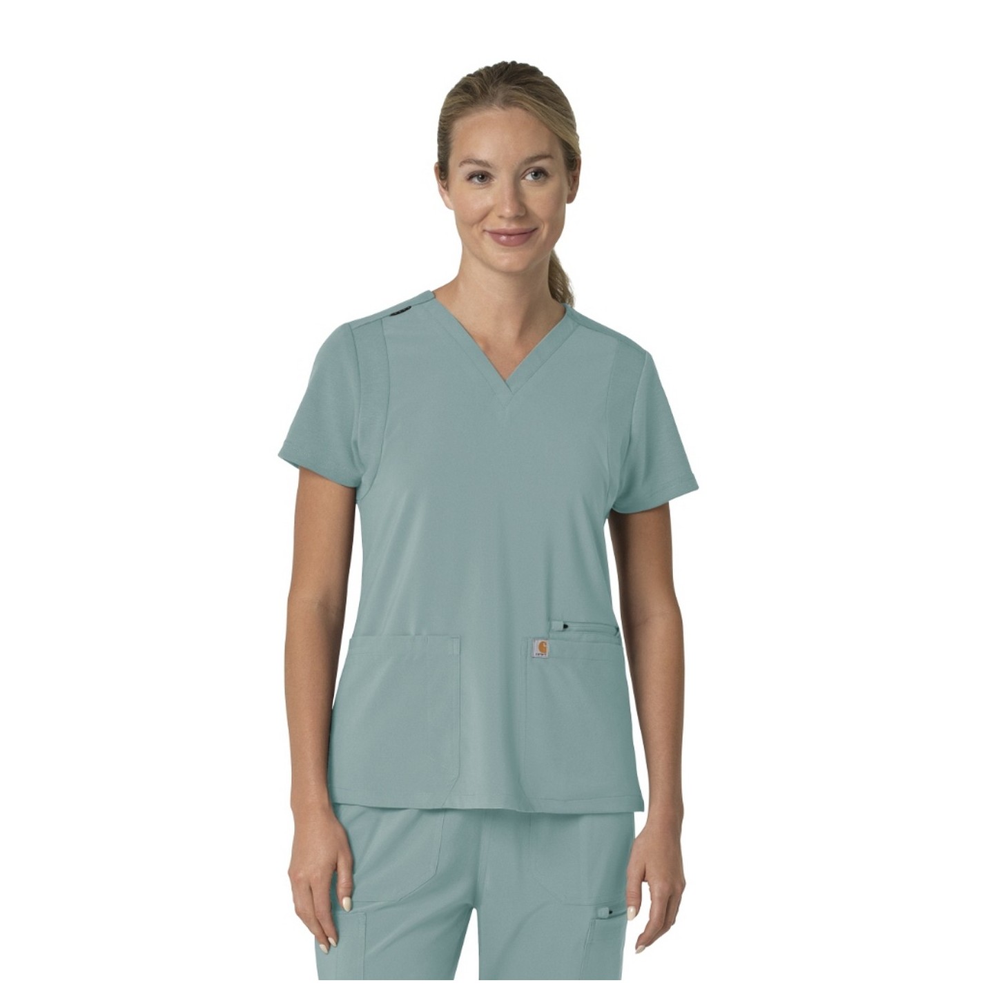 C13210 Carhartt Force Cross-Flex Flex Panel V-Neck Women's Top