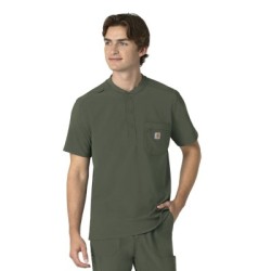 C16310 Carhartt Cross-Flex Men's Henley Scrub Top