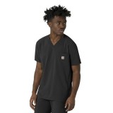 C16410 Carhartt Force Cross-Flex Men's 3 Pocket V-Neck Scrub Top