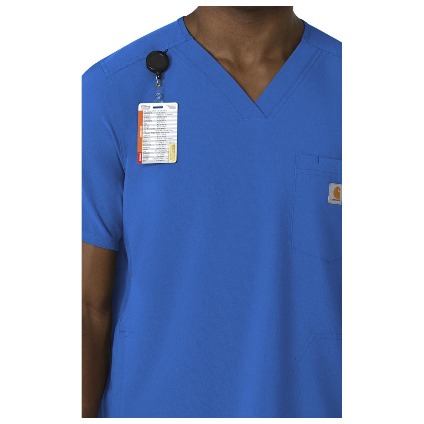 C16410 Carhartt Force Cross-Flex Men's 3 Pocket V-Neck Scrub Top