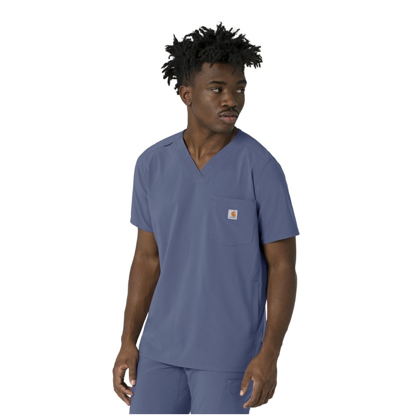 C16410 Carhartt Force Cross-Flex Men's 3 Pocket V-Neck Scrub Top
