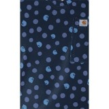 C13014 Carhartt Force Cross-Flex Haut à Coupe Moderne Imprimé pour Femmes à Border - Lively Logo Dots Navy