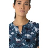 C13214 Carhartt Force Cross-Flex Notch Neck Print Top - Filly Trot