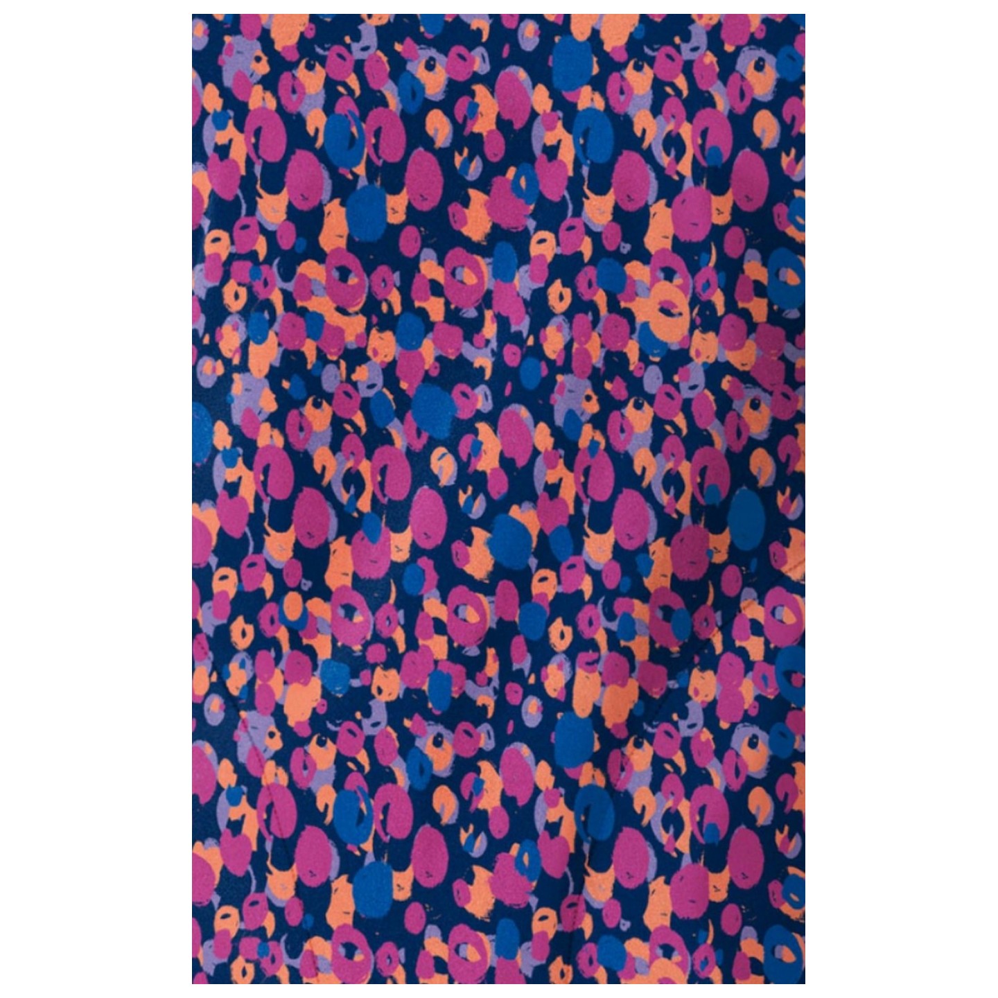 6267 WINK Dolman Y-Neck Print Scrub Top - Painted Dots Navy