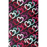 6147 WINK Haut Imprimé à 2 Poches et Col en V - Heart Links Black