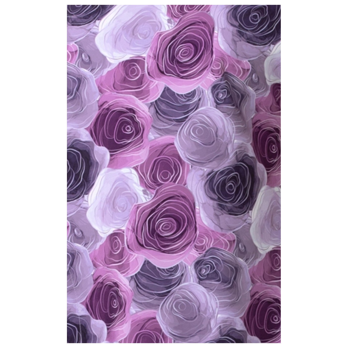 6267 WINK Dolman Y-Neck Print Scrub Top - Grace Bouquet