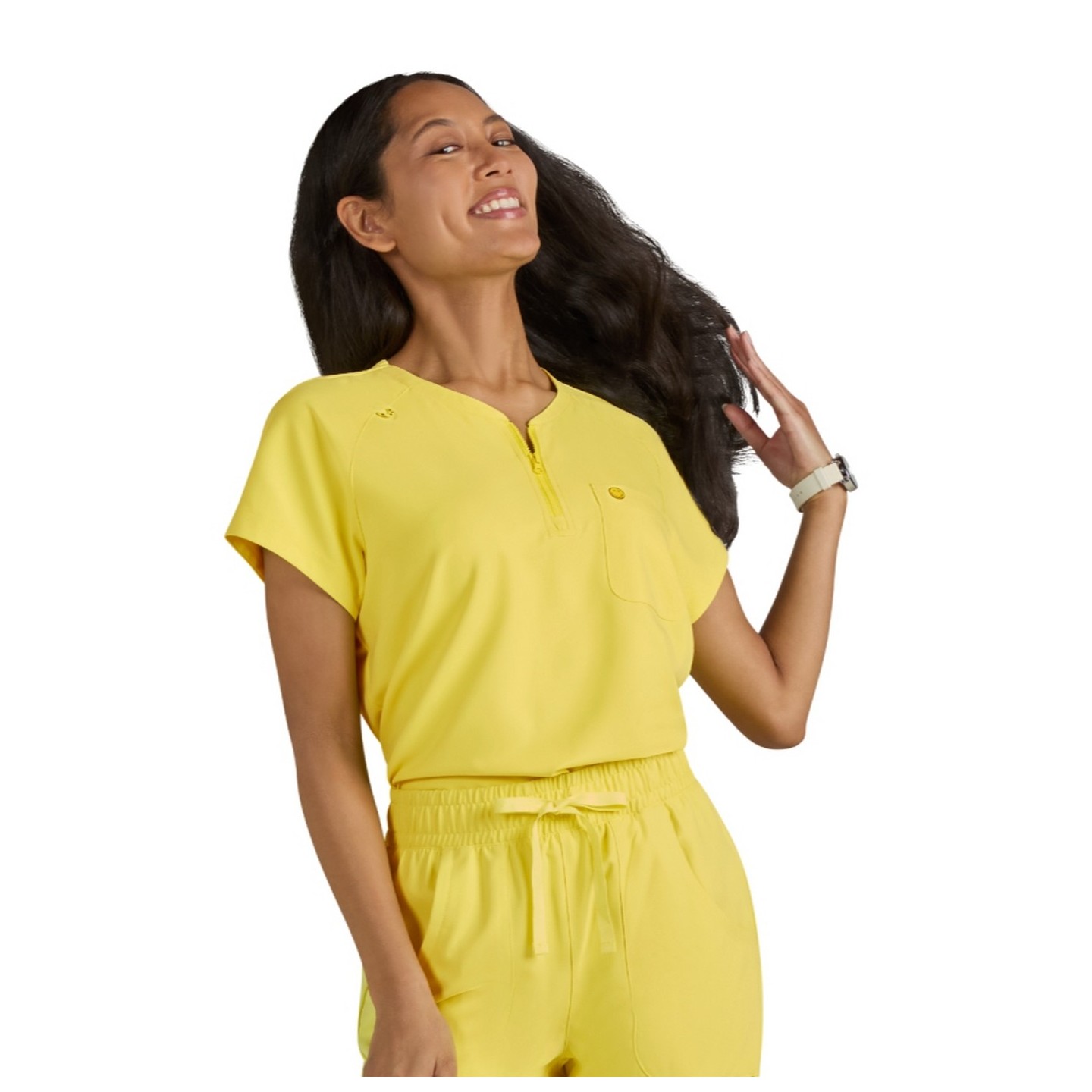 S100 Smiley World Haut Ecstatic à Col Zippé par koi