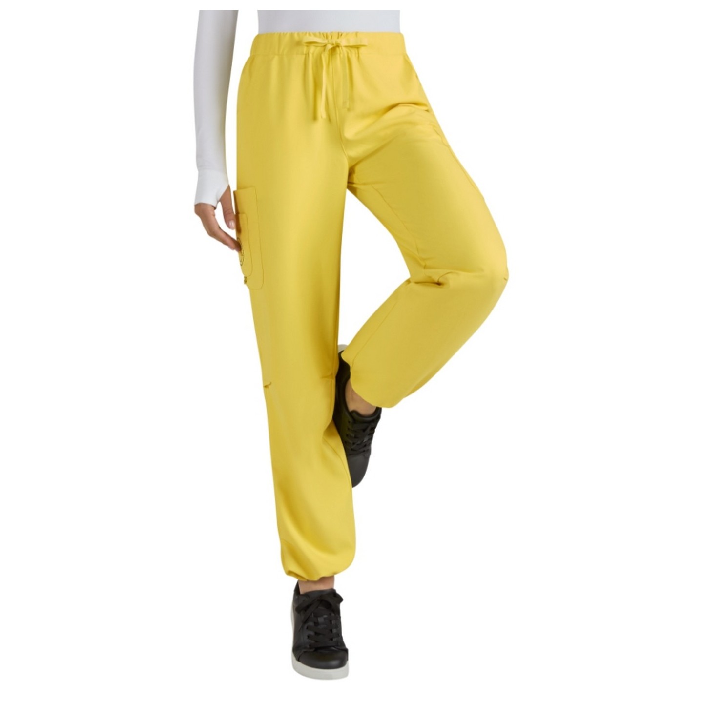 S701 Smiley World Jubilant Relaxed Adjustable Hem Pant by koi