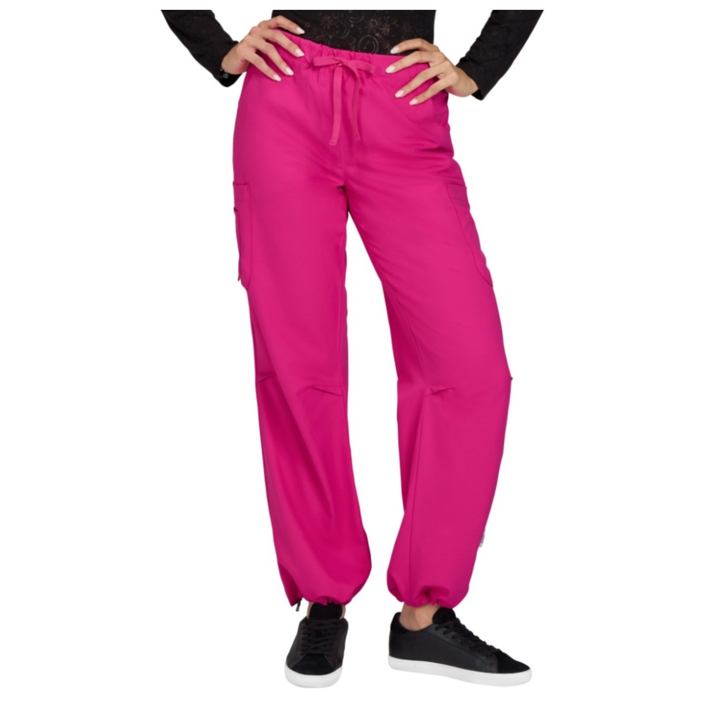 S701 Smiley World Jubilant Relaxed Adjustable Hem Pant by koi