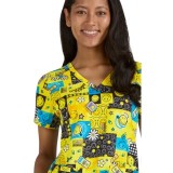 S102PR Smiley World Adoring Print Top by koi - Keep Smiling
