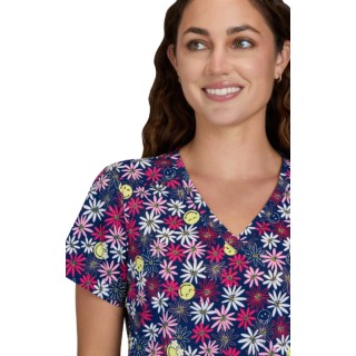 S102PR Smiley World Adoring Print Top by koi - Smile Daisy