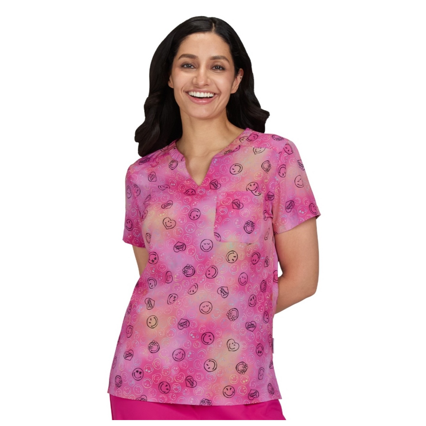 S103PR Smiley World Amazed Tuckable Print Top by koi - Lovely Smile